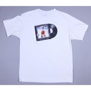 Nike Max90 Vinyl Basketball Men's T-shirt Sole Precision Size S White NWOT